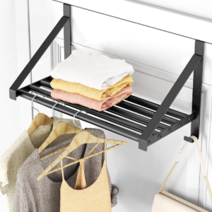 Over-the-Door Clothes Rack with 2 Hooks