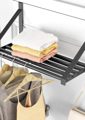 Over-the-Door Clothes Rack with 2 Hooks