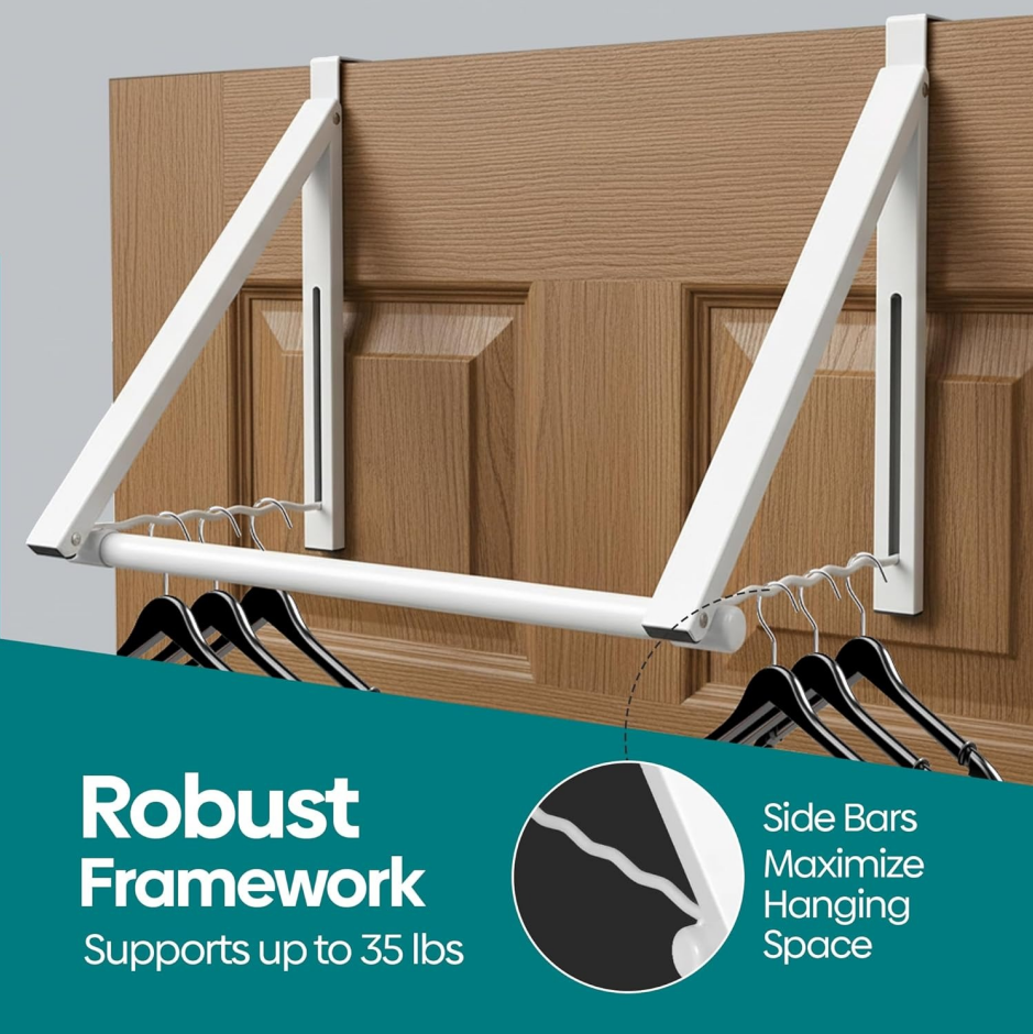 Foldable Over-the-Door Rack - Image 2