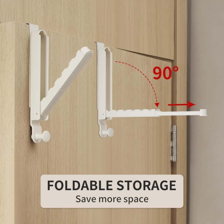 Over-the-Door Rack with Extendable Rod - Image 3