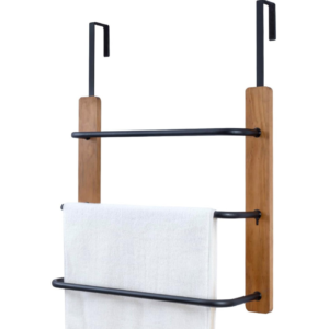 Rustic-Style Over-the-Door Towel Rack