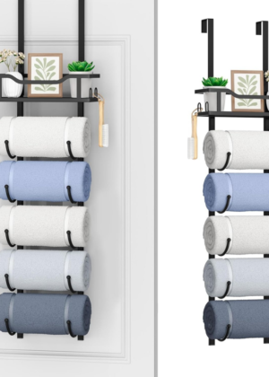 6-Tier Over-the-Door Towel Rack