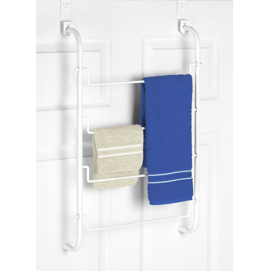 White Over-the-Door Towel Rack - Image 2