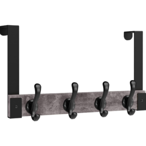 Heavy-Duty Wooden Over-the-Door Hooks