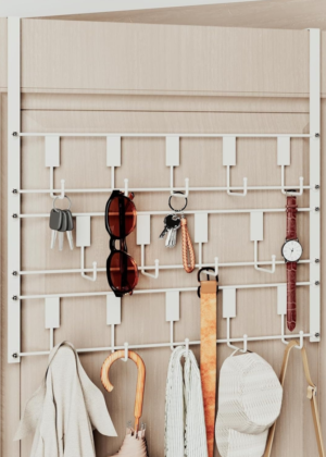 14-Hook Over-the-Door Coat Rack