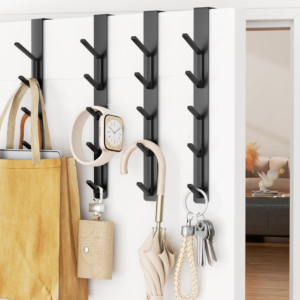 20-Hook Vertical Over-the-Door Rack