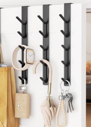 20-Hook Vertical Over-the-Door Rack